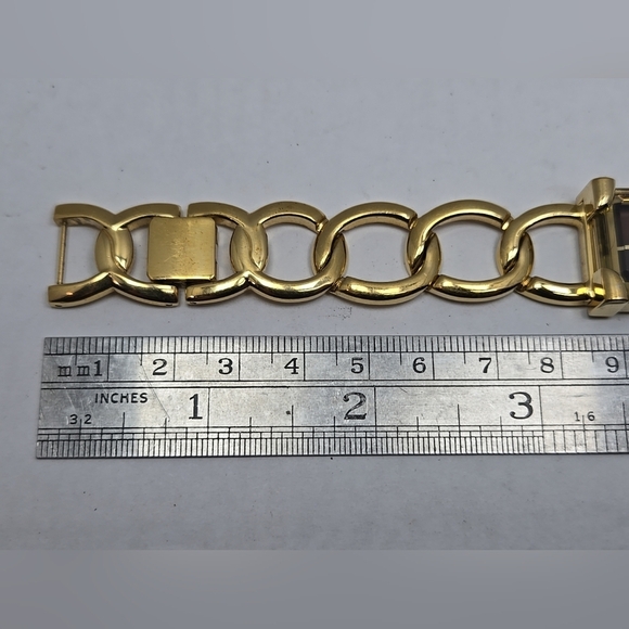 Ecclissi 80420 Womens Gold Tone Quartz Watch Brown Dial New Battery Working - Picture 8 of 9